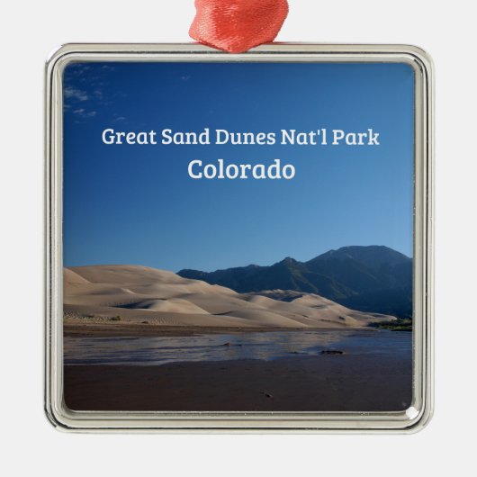 Great Sand Dunes National Park, CO Metalen Ornament (Voorkant)