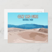 Great Sand Dunes National Park Colorado Briefkaart (Voorkant / Achterkant)
