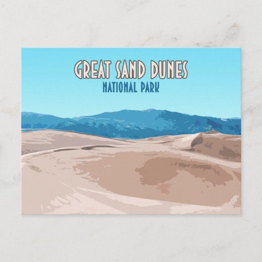 Great Sand Dunes National Park Colorado Briefkaart (Voorkant)