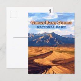 Great Sand Dunes National Park Colorado Briefkaart