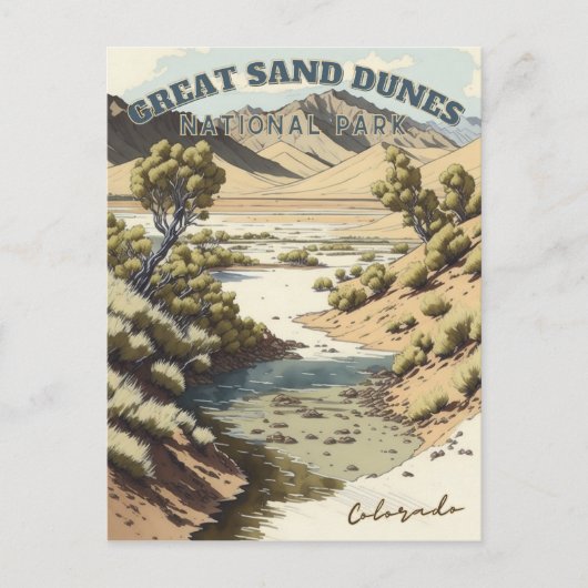 Great Sand Dunes National Park, Colorado Briefkaart (Voorkant)