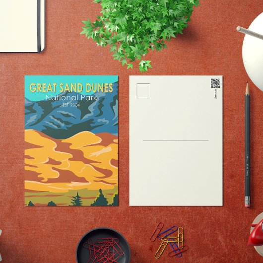 Great Sand Dunes National Park Colorado  Briefkaart