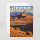 Great Sand Dunes National Park Colorado Briefkaart (Voorkant / Achterkant)