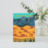 Great Sand Dunes National Park Colorado  Briefkaart (Staand voorkant)