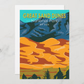 Great Sand Dunes National Park Colorado Feestdagenkaart (Voorkant / Achterkant)