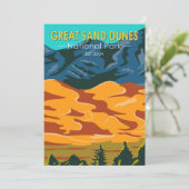 Great Sand Dunes National Park Colorado Feestdagenkaart (Staand voorkant)