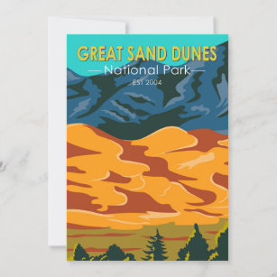 Great Sand Dunes National Park Colorado  Feestdagenkaart