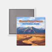 Great Sand Dunes National Park Colorado Magneet (Voorkant / Achterkant)