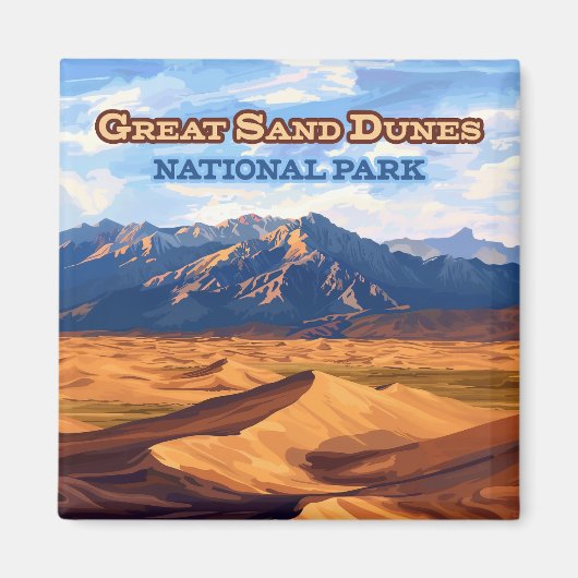 Great Sand Dunes National Park Colorado Magneet (Voorkant)