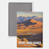 Great Sand Dunes National Park Colorado Magneet (Voorkant / Achterkant)