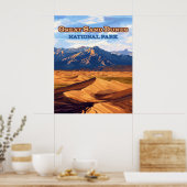 Great Sand Dunes National Park Colorado Poster (Keuken)