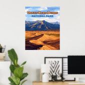 Great Sand Dunes National Park Colorado Poster (Thuiskantoor)