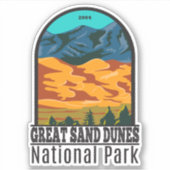 Great Sand Dunes National Park Colorado  Sticker (Voorkant)