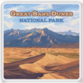 Great Sand Dunes National Park Colorado Sticker (Voorkant)
