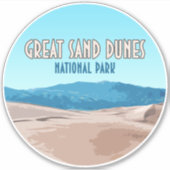 Great Sand Dunes National Park Colorado Sticker (Voorkant)
