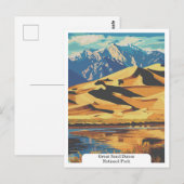 Great Sand Dunes National Park, Colorado, Verenigd Briefkaart (Voorkant / Achterkant)
