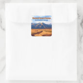 Great Sand Dunes National Park Colorado Vierkante Sticker (Tas)