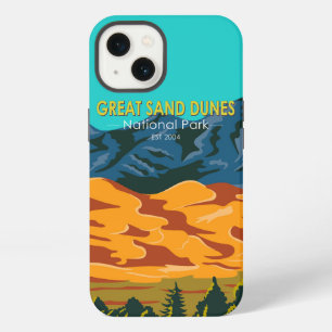 Great Sand Dunes National Park Colorado Vintage iPhone 13 Hoesje