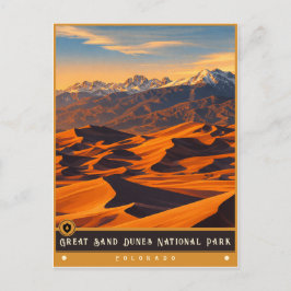 Great Sand Dunes National Park | Oude ansichtkaart Briefkaart