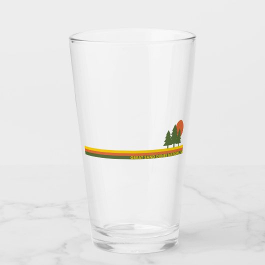 Great Sand Dunes National Park Pine Trees Sun Glas (Voorkant)