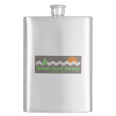 Great Sand Dunes National Park Retro Flacon (Voorkant)