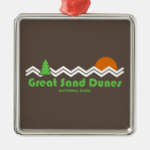 Great Sand Dunes National Park Retro Metalen Ornament (Voorkant)