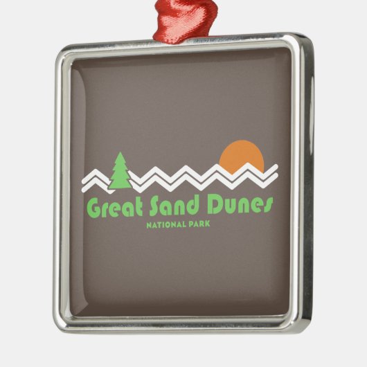 Great Sand Dunes National Park Retro Metalen Ornament (Links)