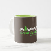 Great Sand Dunes National Park Retro Tweekleurige Koffiemok (Voorkant links)