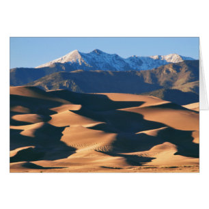 Great Sand Dunes NP op Sunset Blank Kaart