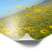 Great Sand Dunes, Sangre de Cristo, bloemen Foto Afdruk (Hoek)