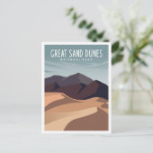 Great Sands Dune National Park Colorado Travel Briefkaart (Staand voorkant)