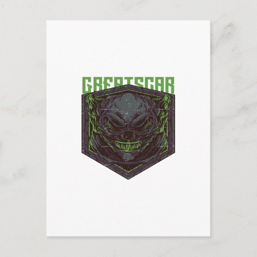 GREAT SCAR BRIEFKAART (Voorkant)