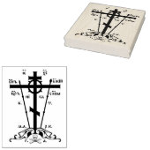 Great Schema Cross Rubberstempel (Gestempeld)