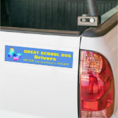 GREAT SCHOOL BUS DRIVERS ZEGGEN NOOIT ... BUMPERSTICKER (Op Truck)