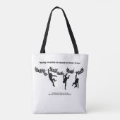 Great Scientist Quotation en Monkeys Tote Bag (Achterkant)