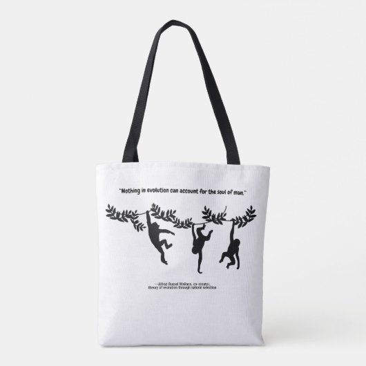 Great Scientist Quotation en Monkeys Tote Bag (Achterkant)
