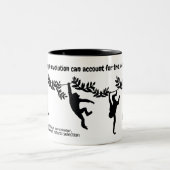 Great Scientist Quotation met apen Tweekleurige Koffiemok (Center)