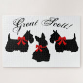 "Great Scott!", Scottish Terrier dog/Scotland dog Legpuzzel (Horizontaal)