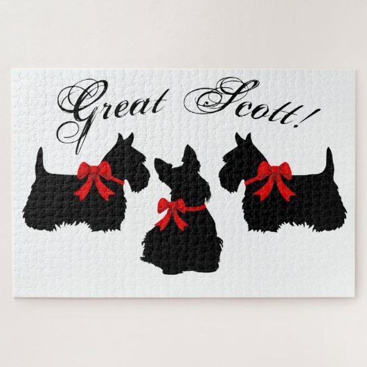 "Great Scott!", Scottish Terrier dog/Scotland dog Legpuzzel (Horizontaal)