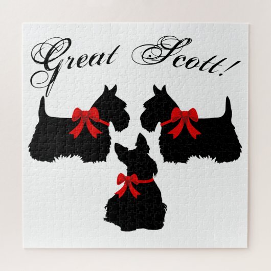 "Great Scott!", Scottish Terrier dog/Scotland dog Legpuzzel (Horizontaal)
