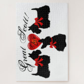 "Great Scott!", Scottish Terrier/Red love hart Legpuzzel (Verticaal)