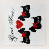 "Great Scott!", Scottish Terrier/Red love hart Legpuzzel (Verticaal)