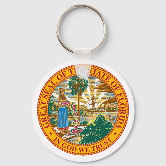 Great Seal Of Florida Sleutelhanger (Voorkant)