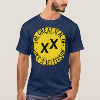 Great Seal of the State of Jefferson Flag  T-shirt