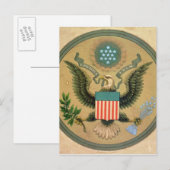Great Seal of the United States, c.1850 Briefkaart (Voorkant / Achterkant)