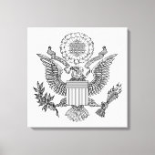Great Seal of the United States of America (VS) Canvas Afdruk (Voorkant)