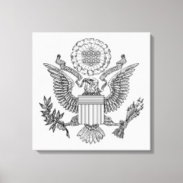 Great Seal of the United States of America (VS) Canvas Afdruk