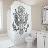 Great Seal of the United States of America (VS) Douchegordijn (In situ)