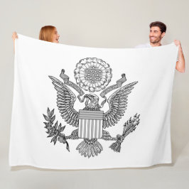 Great Seal of the United States of America (VS) Fleece Deken