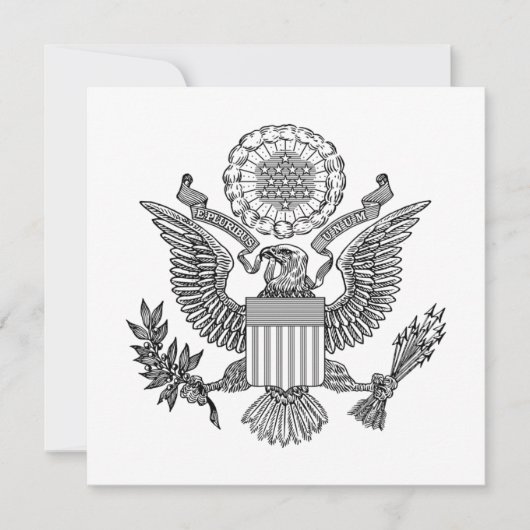 Great Seal of the United States of America (VS) Kaart (Voorkant)